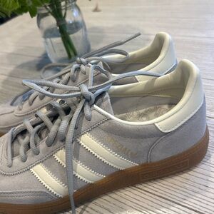Adidas Gray and White Sneakers